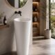 Cone Porcelain Pedestal Basin