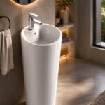 Cylinder Porcelain Pedestal Basin