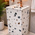 Terrazzo Pedestal Wash Basin