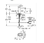 Eurocube Single-lever Basin Mixer 1/2" M-Size