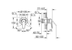BauEdge Single-lever Shower Mixer 1/2"