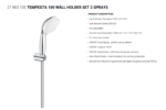 Tempesta 100 Wall Holder Set 2 Sprays