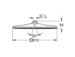 Rainshower Mono 310 Cube Head Shower 1 Spray