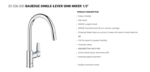 BauEdge Single-Lever Sink Mixer 1/2"