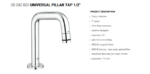 Universal Pillar Tap 1/2"