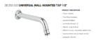 Universal Wall-mounted Tap 1/2"