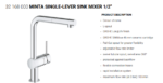 Minta Single-Lever Sink Mixer 1/2"
