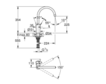 Eurocosmo Single-Lever Sink Mixer 1/2"