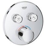 Grohtherm SmartControl Square 3-Way Thermostatic Trim