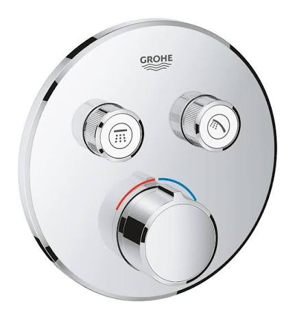 Grohtherm SmartControl Square 3-Way Thermostatic Trim