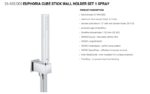 Euphoria Cube Stick Wall Holder Set 1 Spray