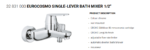 Eurocosmo Single-lever Bath Mixer 1/2"
