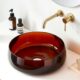Transparent Wash Basin · Amber