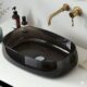 Transparent Wash Basin · Black Oval