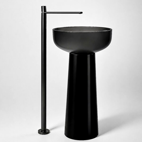 Pedestal Sink · Black