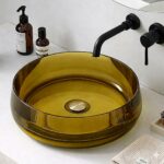 Transparent Wash Basin · Gold