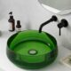 Transparent Wash Basin · Green