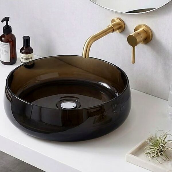 Transparent Wash Basin · Smoked