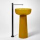 Pedestal Sink · Yellow