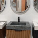 Natural Wood Floating Vanity