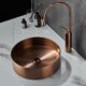 Rose Gold Round Stainless Basin