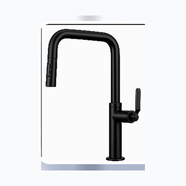 Black Pull-Out Kitchen Mixer