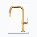 Gold Pull-Out Kitchen Mixer