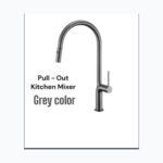 Grey Pull-Out Kitchen Mixer