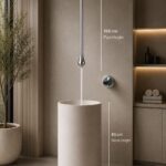 Ceiling Drop Mixer · Chrome