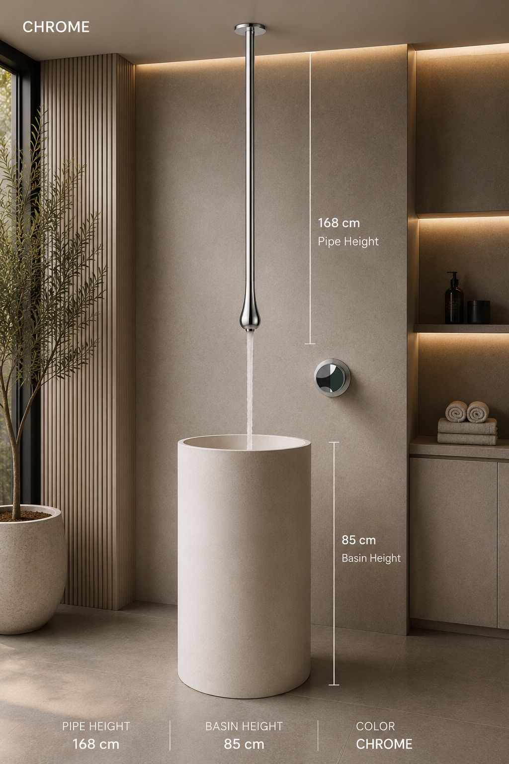 Ceiling Drop Mixer ยท Chrome Ceiling Drop Mixer ยท Chrome