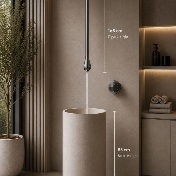 Ceiling Drop Mixer · Gun Grey