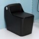One Piece Toilet · Black