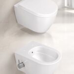 Square Wall Hung WC & Bidet