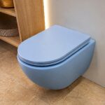 Matte Blue Wall Hung WC