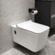 Square Wall Hung WC