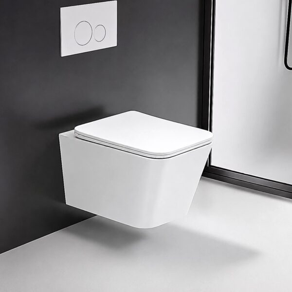 Square Wall Hung WC · Dark