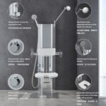 Multifunctional Shower Panel with Thermostatic Mixer
