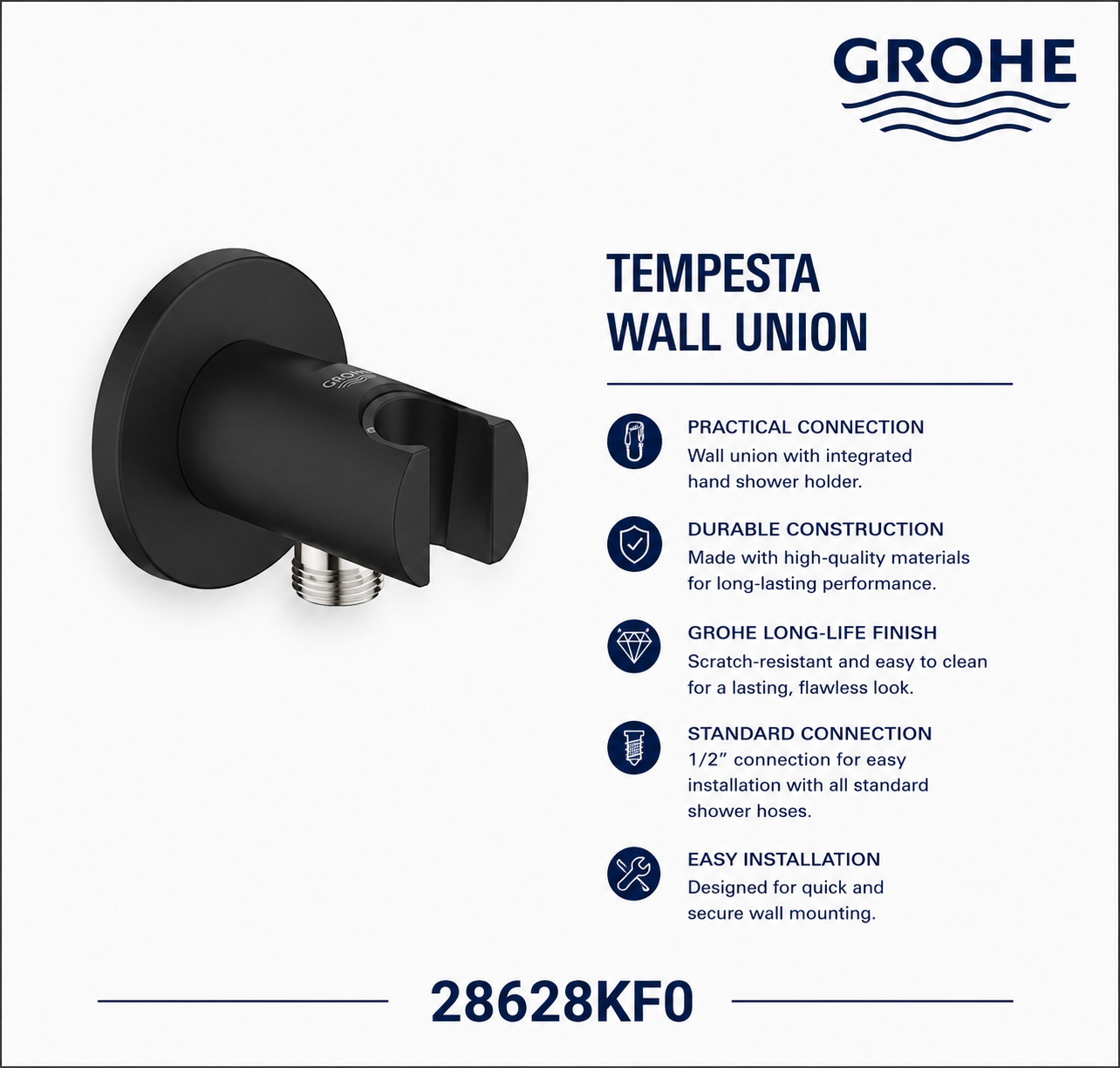 Grohe Tempesta Wall Union Grohe Tempesta Wall Union
