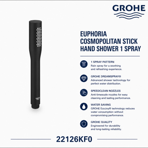 Grohe Euphoria Cosmopolitan Stick Hand Shower 1 Spray