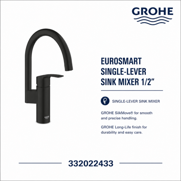 Eurosmart Single-Lever Sink Mixer 1/2"