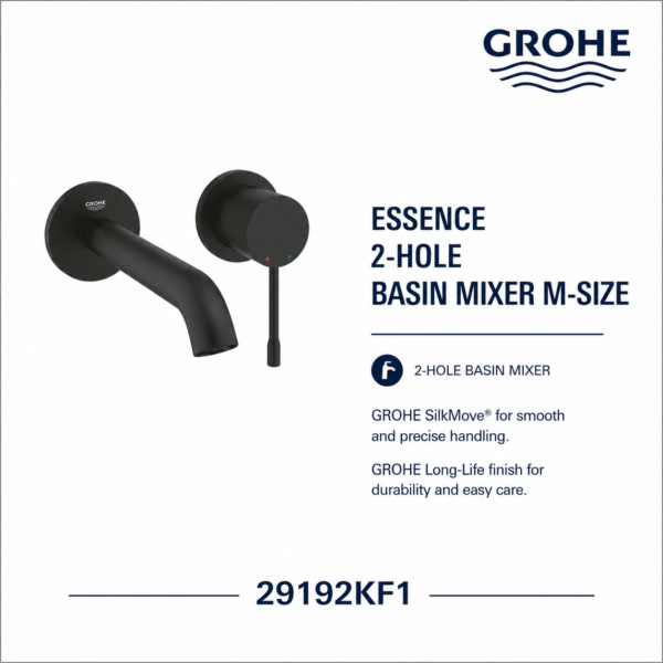 Grohe Essence 2-Hole Basin Mixer M-Size