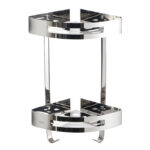 Corner Chrome Bathroom Shelf