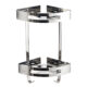 Corner Chrome Bathroom Shelf