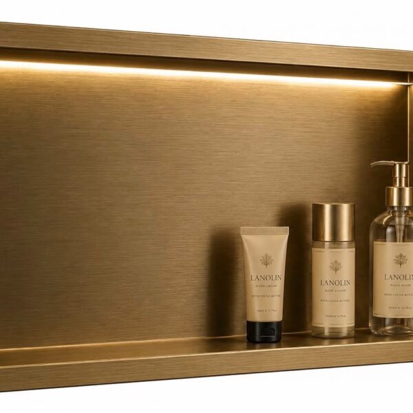 bathroom nich brushed gold 30*60