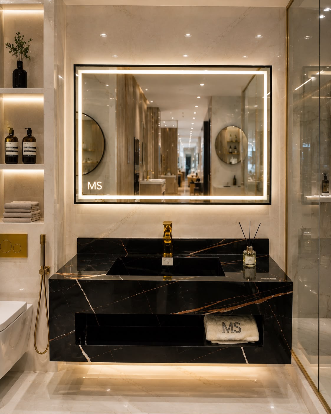sssss Stone Vanity 120*50 with miror 120*60 - Image 1