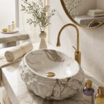 Marble Rock-Inspired Wash Basin